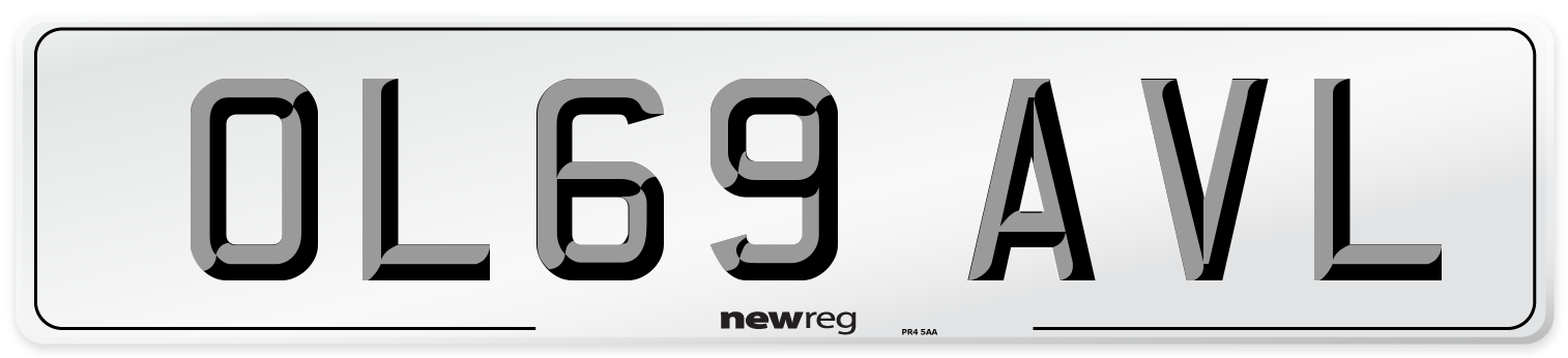 OL69 AVL Number Plate from New Reg